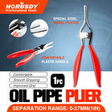 Durable Fuel Vacuum Line Pliers - Designed for Removing Stubborn Fuel and Vacuum Hoses, 195mm Length, PVC-Dipped Handle