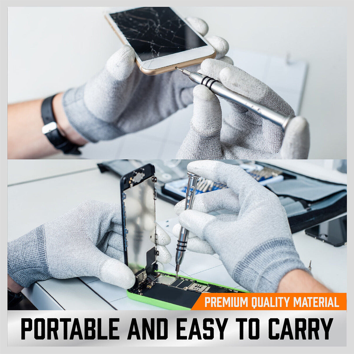 Comprehensive 110-in-1 Precision Screwdriver Kit with Magnetic Handle, Various Bits, and Repair Tools