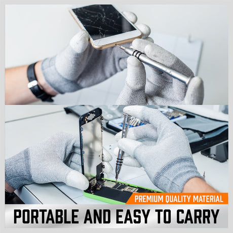 Comprehensive 110-in-1 Precision Screwdriver Kit with Magnetic Handle, Various Bits, and Repair Tools