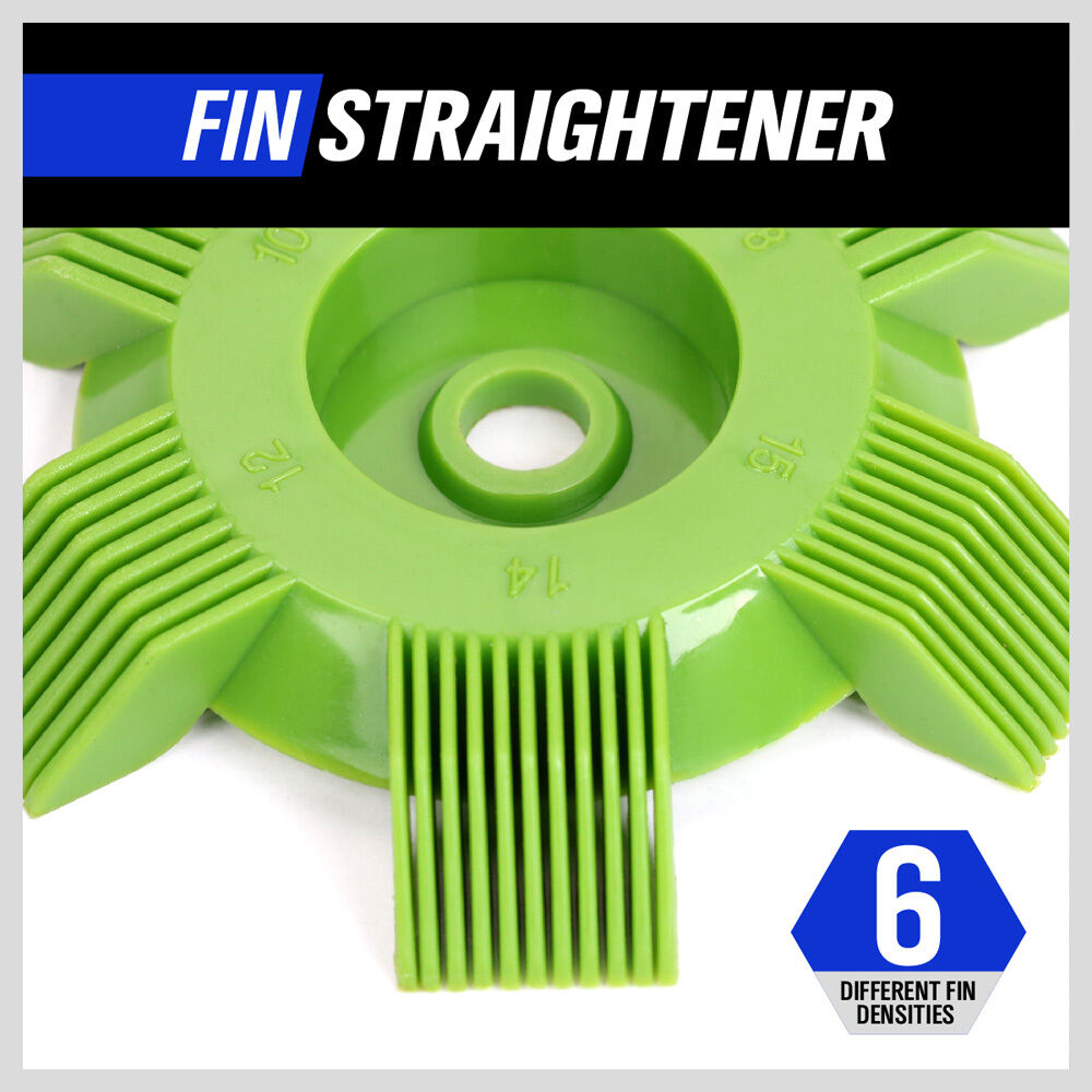 Multi-Use 6-in-1 Fin Comb Straightener Tool for HVAC, Automotive A/C, Radiators - Effective for 8-15mm Fins