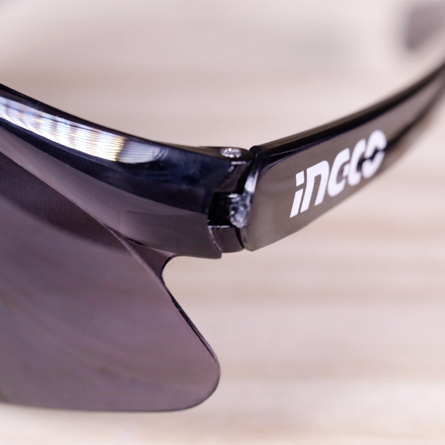 INGCO Lightweight Safety Glasses with Dark Shade 8 - Comfortable, Wide Visual Field, Dust Proof Eye Protect Goggles