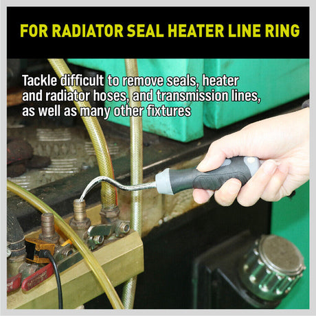 Chrome-vanadium steel hose removal hooks, V-type and U-type, for automotive use.