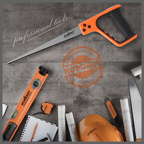 Durable plaster saw with ergonomic handle, ideal for cutting drywall, plasterboard, and plastic. High-quality steel blade ensures clean, precise cuts.