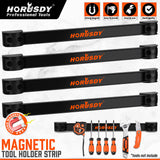 HORUSDY 4-Piece 12-Inch Magnetic Tool Holder Set - Durable Alloy Steel Strips for Efficient Garage and Workshop Tool Organization