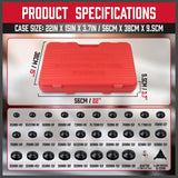 HORUSDY 30-Piece Oil Filter Socket Set, including Adaptors and Jaw Wrench, in Durable Storage Case for Efficient Auto Maintenance