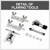 10-Piece Precision Flaring Tool Kit with Swage Dies and Tube Cutter for Automotive Air Conditioning and Brake Lines