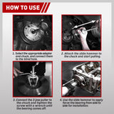 SEDY 16Pcs Bearing Puller Set with Slide Hammer and Collets