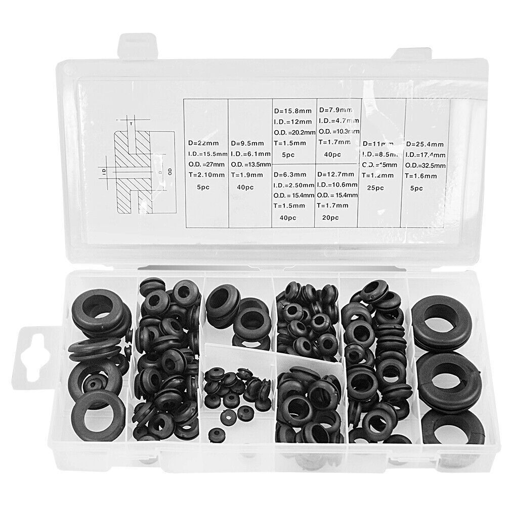 Durable 80-Piece Nylon Washer Set - Ideal for Sealing in Automotive and Electrical Applications, Includes Storage Box