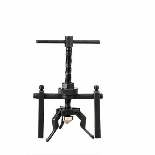 Sturdy steel 3-jaw pilot bearing puller for automotive flywheel, motorcycle wheel, and machinery bearings