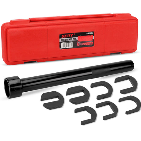 Versatile SEDY Inner Tie Rod Removal Tool Kit with Adapters and Case