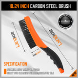 Durable Wire Brush with Anti-Slip Handle for Surface Cleaning and Rust Removal