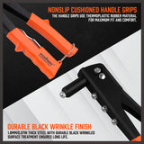  Manual Rivet Gun Kit with 100Pcs Rivets - Ideal for DIY Projects
