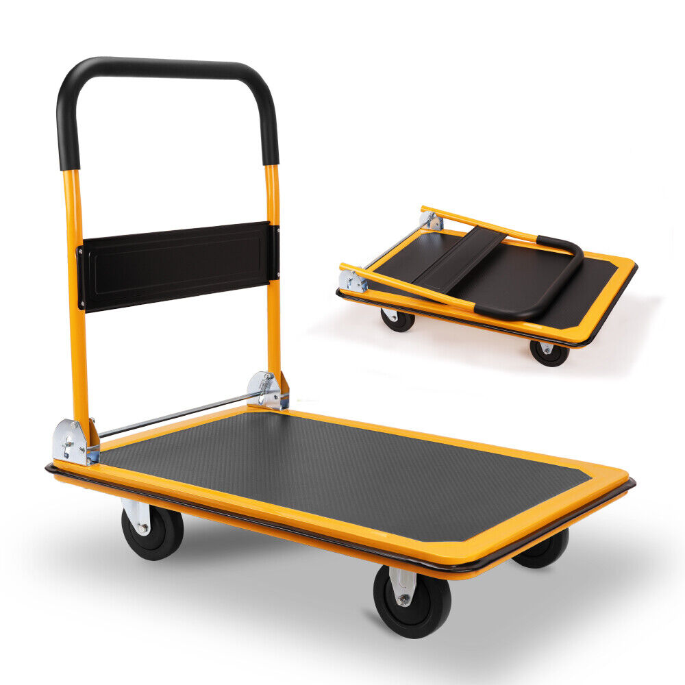 Folding Platform Trolley with Padded Handle