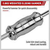 SEDY 9Pcs Inner Bearing Puller Set with Slide Hammer and Multiple Size Adapters for Internal Blind Hole Removal