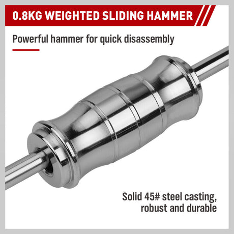 SEDY 9Pcs Inner Bearing Puller Set with Slide Hammer and Multiple Size Adapters for Internal Blind Hole Removal