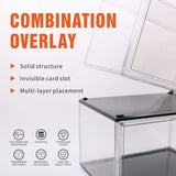 Premium Stackable Shoe Box - Transparent Display Storage Case with Magnetic Door, organized and protected shoe storage.