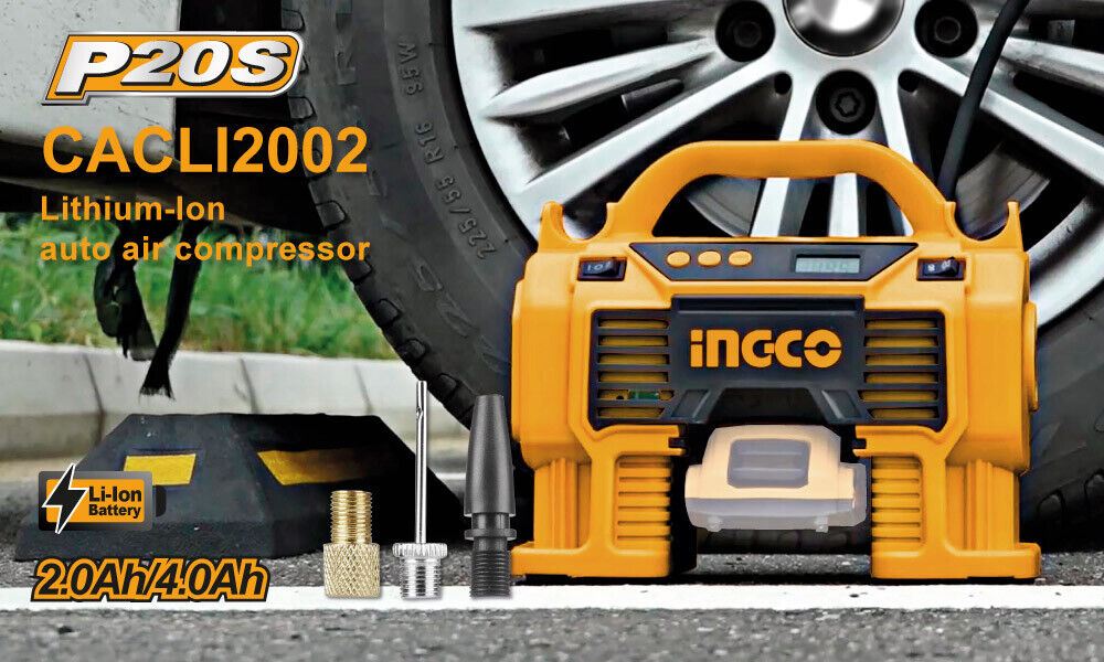  INGCO Air Compressor Tyre Inflator Pump with LED Display