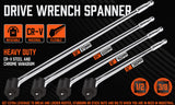 Durable Alloy Steel Breaker Bar Wrench in Sizes 15", 18", 24", 38" with Flex Tang and Ergonomic Handle