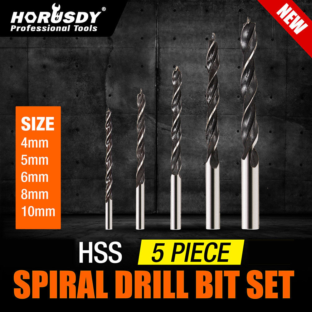 Set of HSS Drill Bits with Titanium Coating