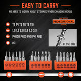 HORUSDY 19 Pcs Precision Screwdriver Set with Ratchet Driver, Multiple Bits (Slot, Torx, Phillips, Hex), Flexible Shaft, Non-slip Rubber Handle, Ideal for Detailed Repairs