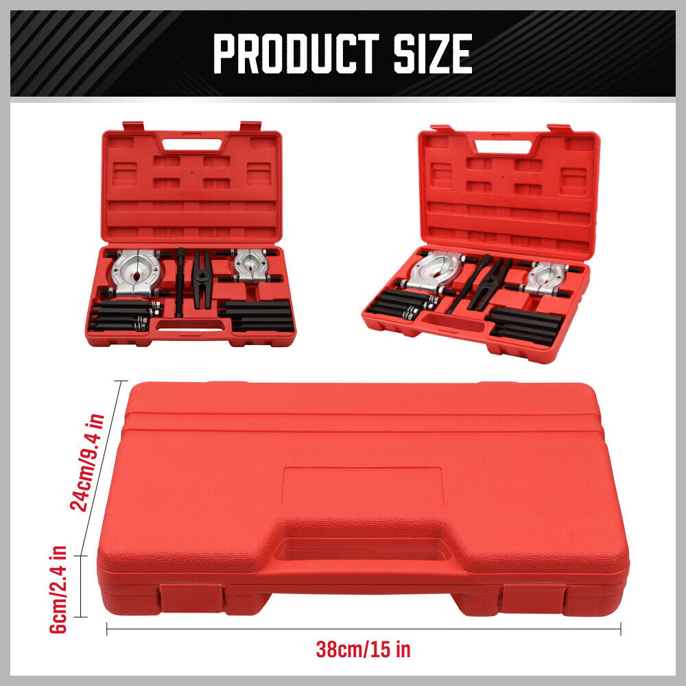 12-Piece Bearing Splitter and Gear Puller Tool Set for Smooth Removal of Bearings, Pulleys, and Steering Wheels