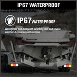 HORUSDY 75 LED 12V Tail Light Set, Universal Fit for Trailers, Trucks, and Caravans, ADR Certified