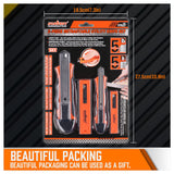 Retractable Box Cutter Utility Knife with Spare Blades