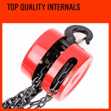 Industrial-Grade Manual Chain Hoist with Sturdy Hooks and Secure Latch Mechanism
