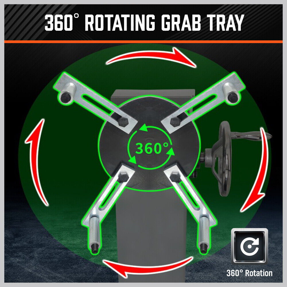 500kg Folding Engine Stand | 1100lb Capacity | 360° Rotatable Mount fo ...