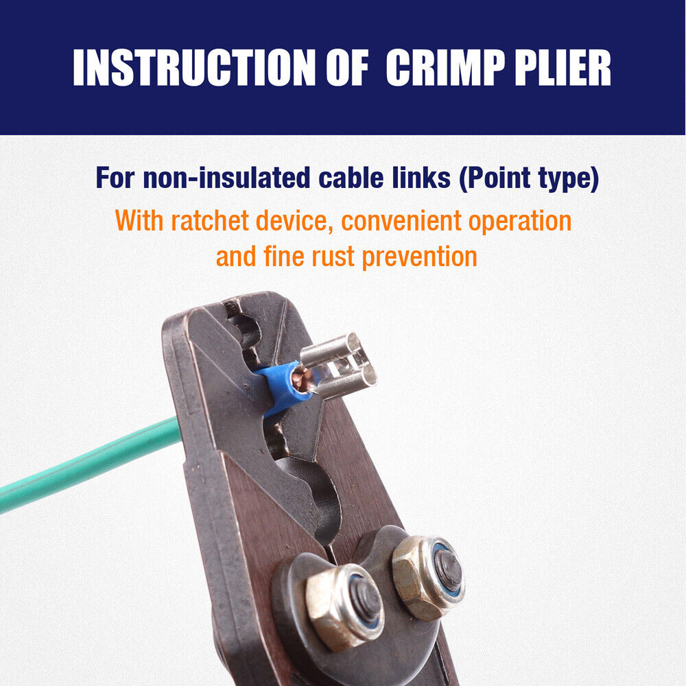 Precision Crimping Tool Head for Secure Anderson Plug Terminal Connections