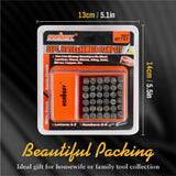 Comprehensive 36-Piece Stamp Set with Numbers and Uppercase Letters for Personalization on Various Materials