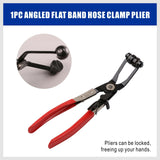 Comprehensive 9-Piece Hose Clamp Pliers Kit - Includes Swivel Jaw, Flat Band, Angled Pliers, and Additional Tools for Automotive Repair