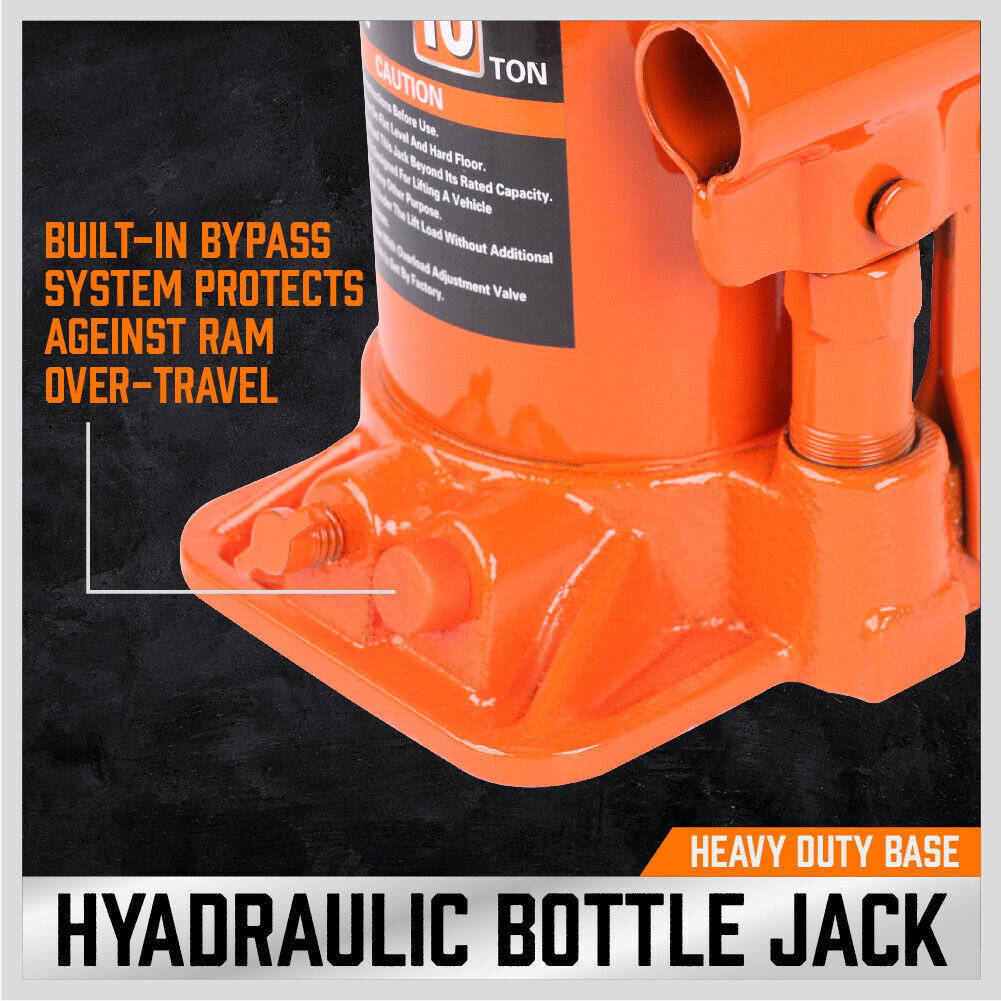 Heavy-Duty Hydraulic Bottle Jack - Versatile and reliable lifting power for various applications.