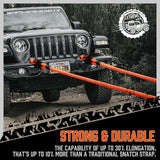 HORUSDY 20FT Heavy Duty Tow Rope, 6.1M Length, 48000 LBS Break Strength, Nylon N66 Kinetic Recovery Snatch Strap, Ideal for Off-Road Vehicle Recovery, with Durable Storage Bag