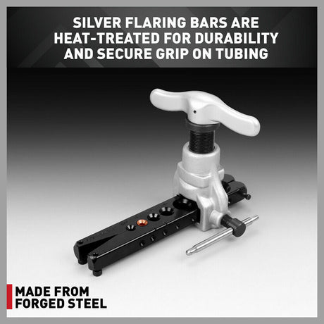 Professional Eccentric Flaring Tool Kit - Creates 45 Degree Flares in Soft Tubing, Sizes 3/16" to 3/4", Durable Design