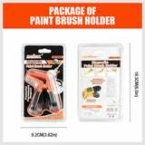 Convenient 2-in-1 magnetic clamp with integrated brush holder and paint can opener, designed to enhance painting efficiency and organization.