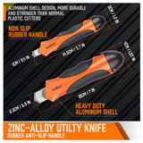 Retractable Box Cutter Utility Knife with Spare Blades