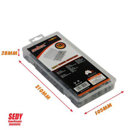 Extensive 720-Piece Washer Assortment Set - Includes C-Type and Star Type Washers in Various Sizes for Fastening Needs