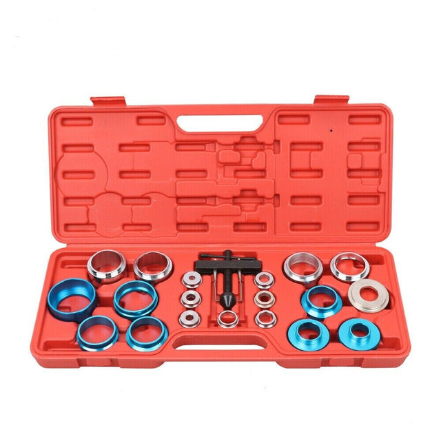 20-Piece Crank Oil Seal Remover and Camshaft Installation Kit with Adapters and Puller, Made of Heavy-Duty Carbon Steel