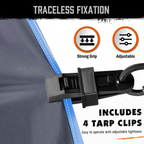 HORUSDY 28Pcs Outdoor Bungee Cord Set - Heavy-Duty Latex and Polyester, Multi-Length Cords with Secure Hooks