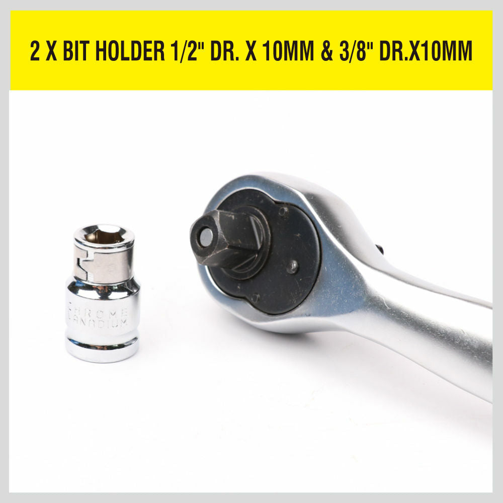 Complete 15-Piece Torx Bit Set with Long and Short Bits, 1/2" Drive CR-V, in Durable Storage Case