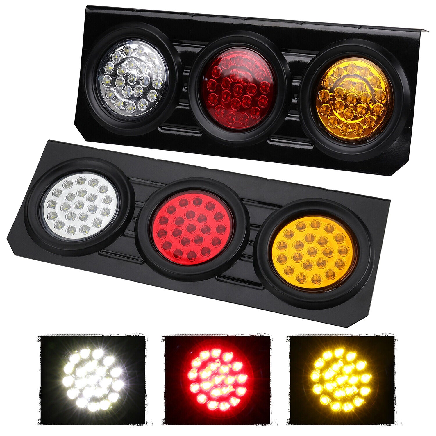 HORUSDY 63 LED Tail Lights 12V, Durable and Efficient for Trucks, Trailers, and Caravans