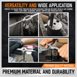 Durable 40 Piece Tap and Die Set in Metric Sizes with Screwdriver Thread Drill and Pitch Gauge