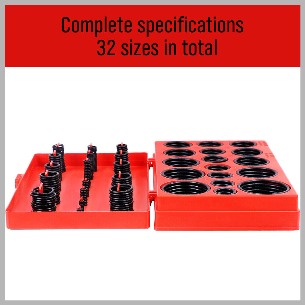 Extensive 419 Piece Metric Rubber O-Ring Kit for Automotive and Industrial Applications
