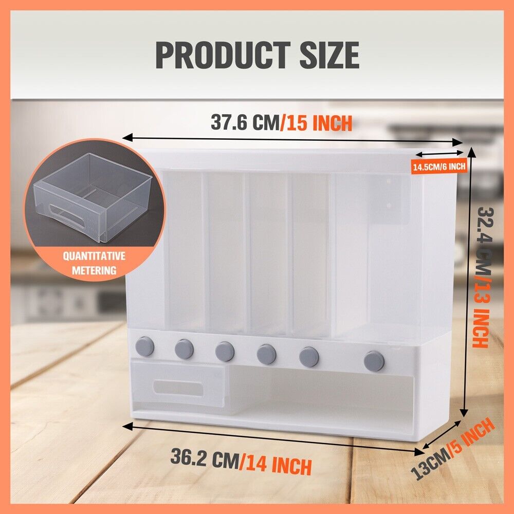 Rice Cereal Dispenser with Measuring Cup