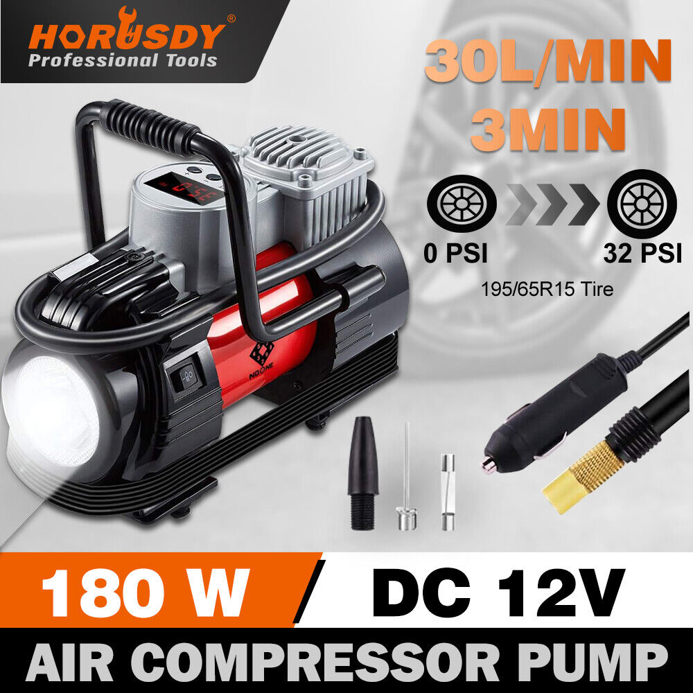 HORUSDY 180W Portable Air Compressor Pump with LED Display