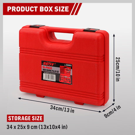 SEDY 16Pcs Bearing Puller Set with Slide Hammer and Collets