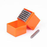 Durable 37Pcs 3mm Letter and Number Stamp Punch Set with Hardened Carbon Steel for DIY Projects on Various Surfaces