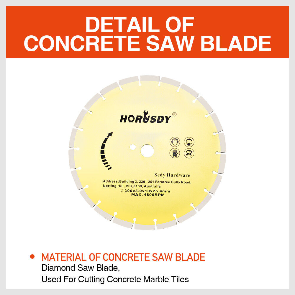 High-Quality 300mm Diamond Concrete Saw Blade for Efficient Masonry Cutting