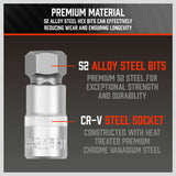 36-Piece Hex Bit Socket Set with S2 Steel Bits. Premium materials. Rugged strength. Versatile and organized. Ideal for repairs.